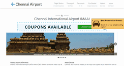 Desktop Screenshot of chennaiairport.com