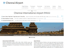 Tablet Screenshot of chennaiairport.com